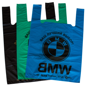 Пакет майка BMW 40х60 см, 30мкм , 500 шт, 8,2 кг